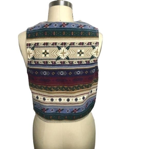 Vintage 90's Vest By Vivaldi Jeanswear M - Picture 3 of 10